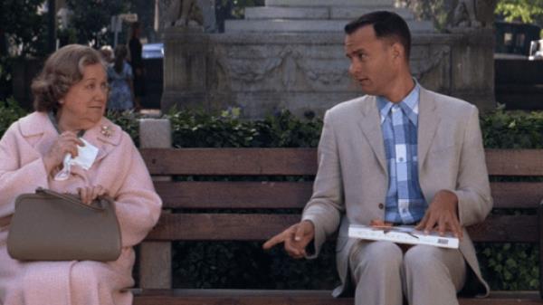 Forrest Gump on bench